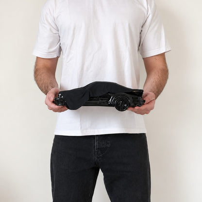 Black Memory in Large (30 cm), held in two hands to show its real size